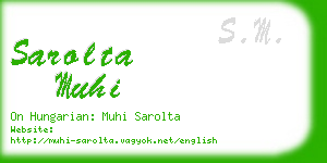 sarolta muhi business card